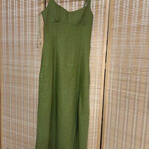 Zara Olive Green Maxi Dress